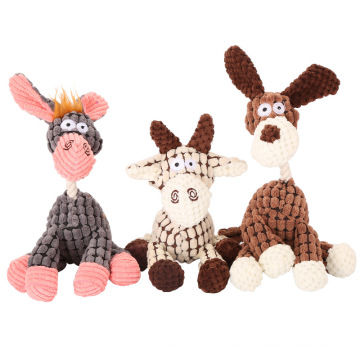 Großhandel Haustierprodukte Eselhundspielzeug formen Plüschhundspielzeug mit Seil